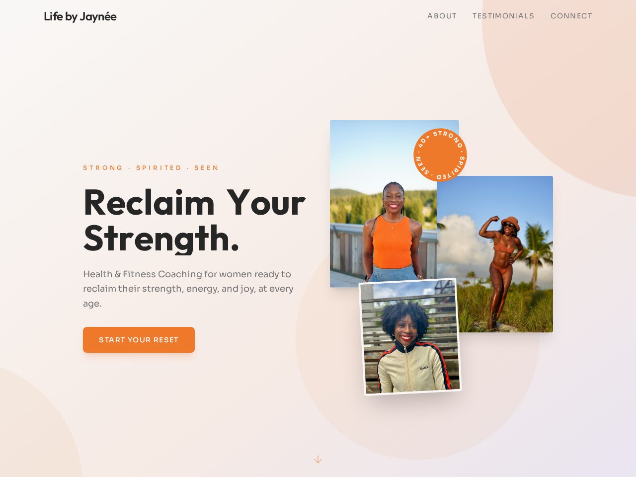 Life by Jaynee website screenshot